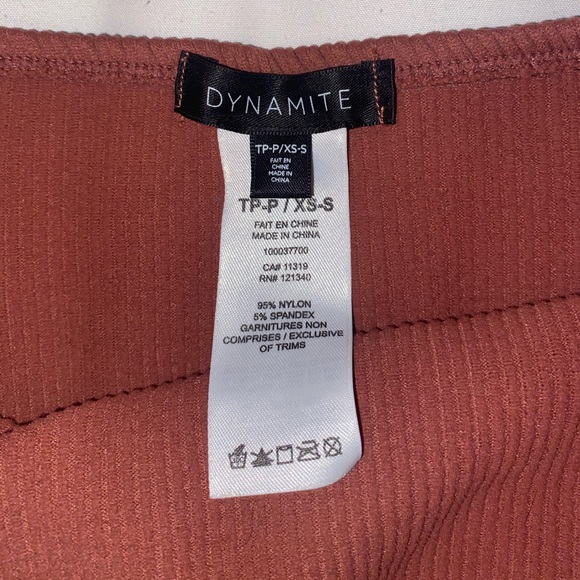 Dynamite Ribbed Tube Top - Picture 2 of 3